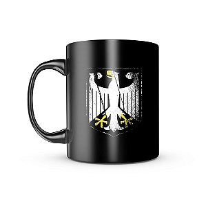 Caneca de Porcelana Dark Militar Alemanha Team Six Brasil