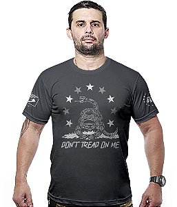Camiseta Masculina Don't Tread On Me Snake Hurricane Line Team Six Brasil
