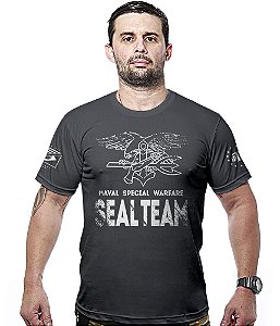 Camiseta Masculina Navy Seals Naval Special Warfare Hurricane Line Team Six Brasil