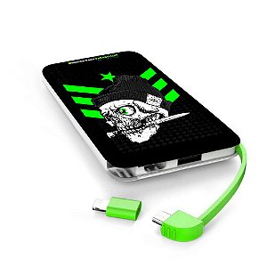 Carregador Portátil Power Bank Parabellum Knife Skull Squad Team Six Brasil