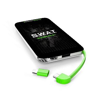 Carregador Portátil Power Bank Parabellum SWAT Even Cops Dial 991 Team Six Brasil