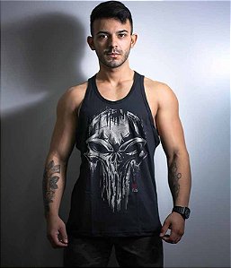 Camiseta Regata GUFZ6 The Punisher Skull Masculina Team Six Brasil