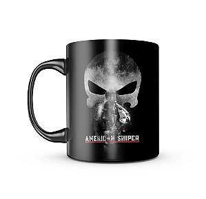 Caneca de Porcelana Dark GUFZ6 American Sniper Team Six Brasil