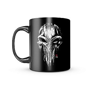 Caneca de Porcelana Dark GUFZ6 Punisher Skull