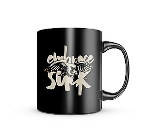 Caneca de Porcelana Dark GUFZ6 Embrace The Suck Team Six Brasil