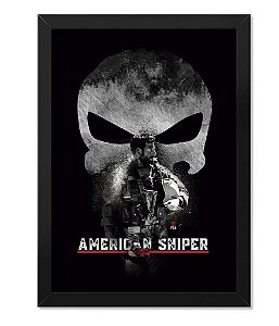 Poster com Moldura American Sniper