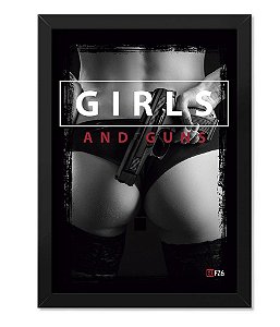Poster com Moldura GUFZ6 Girls And Guns