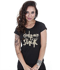 Camiseta Baby Look Feminina GUFZ6 Embrace The Suck Team Six Brasil