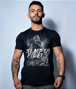 Camiseta Masculina k9 Semper Fidelis Team Six Brasil