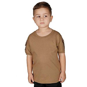 Camiseta Militar T Shirt Ranger Infantil Coyote Bélica