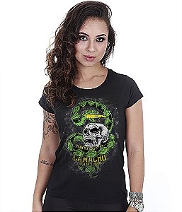 Camiseta Baby Look Feminina Squad T6 Camacho Ponto Cinquenta Collection