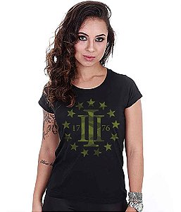 Camiseta Baby Look Feminina Squad T6 Magnata Three Percent 1976 Team Six Brasil