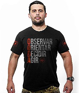 Camiseta Masculina Ciclo Ooda Observar Orientar Decidir Agir Team Six Brasil