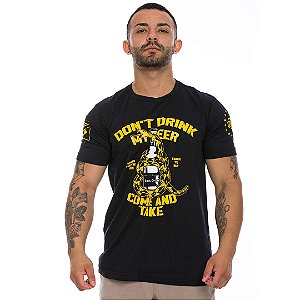 Camiseta Militar Dont Drink My Beer Dont Tread On Me Tribute Team Six