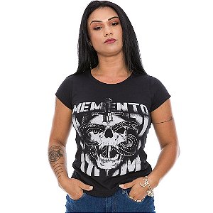 Camiseta Baby Look Feminina Memento Mori Team Six Brasil