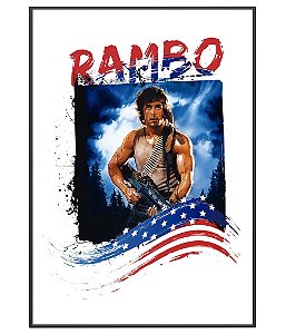 Poster Militar Temático Rambo