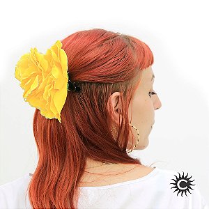 Rosa Para Cabelo - AMARELA  - Pomba-Gira, Cigana ou Malandra