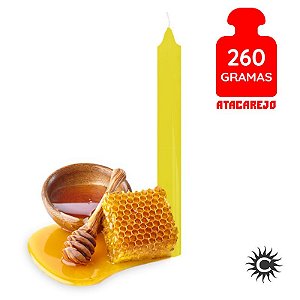 Vela Palito 260g Especial Mel Amarela