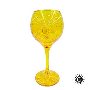 Taça de Luxo Amarela - Dourado Sobre Amarelo