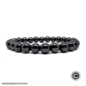 Pulseira - Pedra Esfera - Hematita