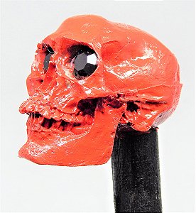 Bengala - Caveira Vermelha Resina