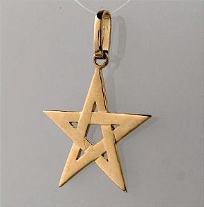 Pingente - Estrela De Cinco Pontas