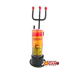 Tridente de Exu c/Suporte - 25cm