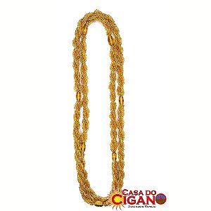 Brajá - Miçanguinha - Amarelo Cristal  6 Fios  - Casa do Cigano