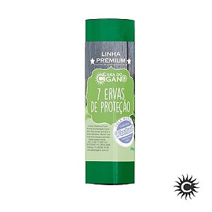 Vela - 7 Dias - 50mm x Unidade - Linha Premium - Sete Ervas de Proteção - Com essência e Patuá