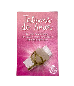 Talismã do AMOR - Selenita e Quartzo Rosa