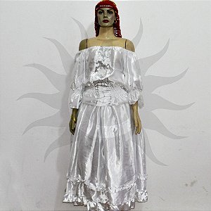 Roupa Luxo - Conjunto Cigano Branco
