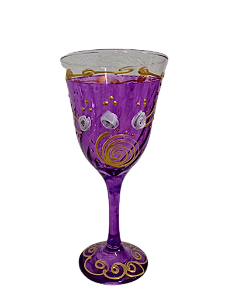 Taça Luxo - Champagne - Roxa