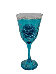 Taça Luxo - Champagne - Azul