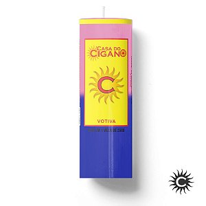 Vela 7 Dias Rosa e Azul 260g - Casa do Cigano