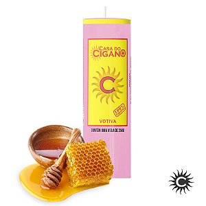 Vela - 7 Dias - 50mm x Especial - Mel - Rosa MCX 3551