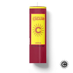 Vela 7 Dias Magenta 210g - Casa do Cigano