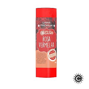 Vela 7 Dias Rosa Vermelha c/ essência e patuá Linha Premium - Casa do Cigano