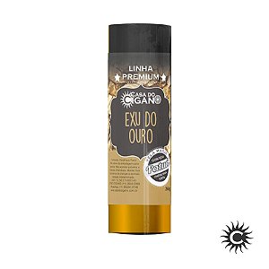 Vela 7 Dias Exu do Ouro c/ essência e patuá Linha Premium - Casa do Cigano