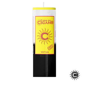 Vela 21 Dias Branco e Preto 1.8kg - Casa do Cigano
