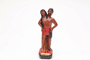 Imagem - Exú 2 Cabeças - Gesso - 20cm