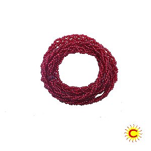 Brajá – 3 Fios – Cristal Vermelho