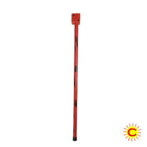 Bengala de madeira - Dado vermelho - 90cm