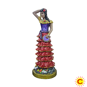 Imagem Cigana do Pandeiro – 40cm (Gesso)
