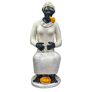Imagem de Preto Velho e Preta Velha de Argila – 30 cm