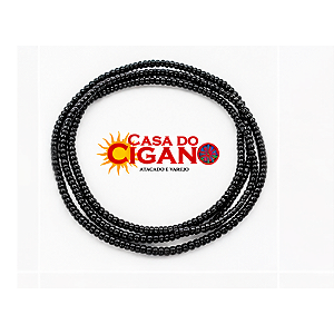 DUPLICADO - Guia de Miçanga – Preta – 1,40m