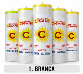 Kit com 5 Velas de 7 Dias – 210g