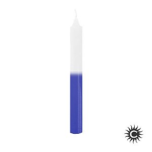 Vela Palito Unidade Branca E Azul