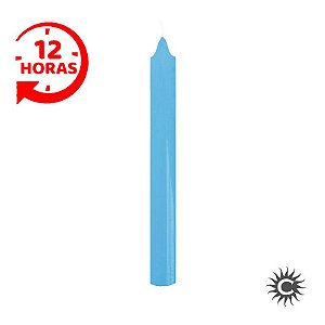 Vela Palito Azul Clara 12 Horas 9 unidades 1kg - Casa do cigano
