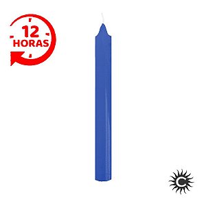 Vela Palito Azul Escuro 12 Horas 9 unidades 1kg - Casa do cigano