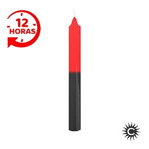 Vela Palito Vermelha e Preta 12 Horas 9 unidades 1kg - Casa do cigano